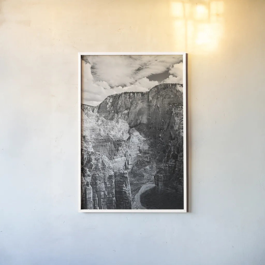 Scouts Landing II by Laura Marshall. shown as a paper print in a white frame. Available as a archival giclee rolled canvas, fine art paper, or poster print. SKU 64415h.