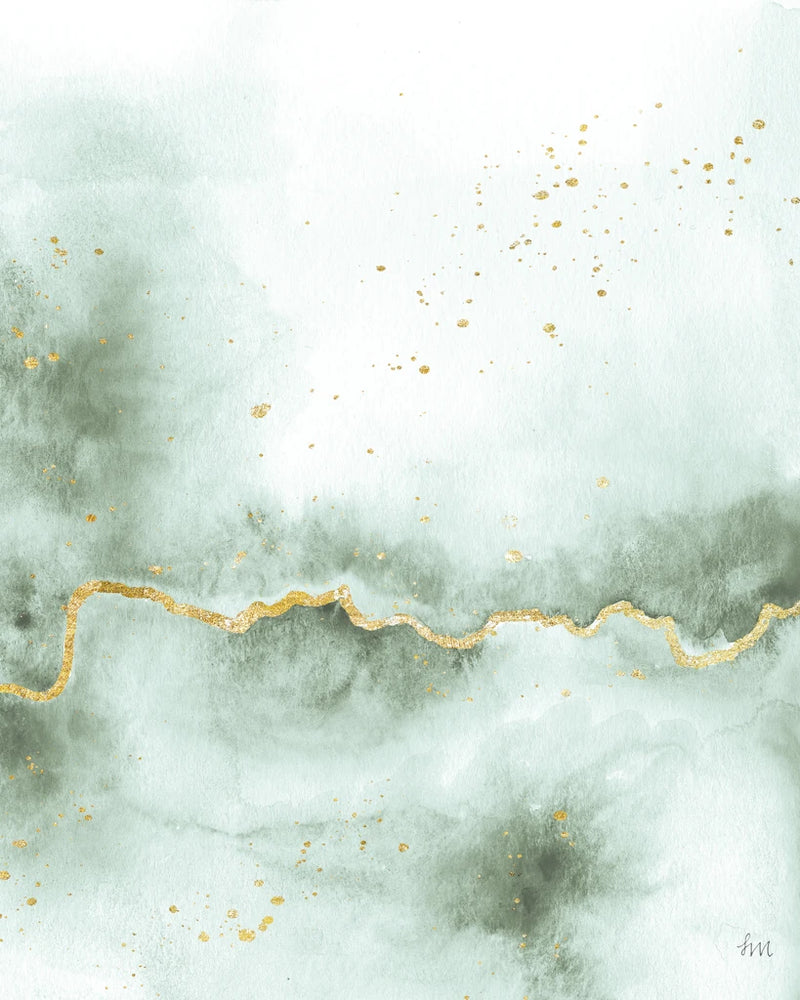 Sea Flow with Gold III by Laura Marshall