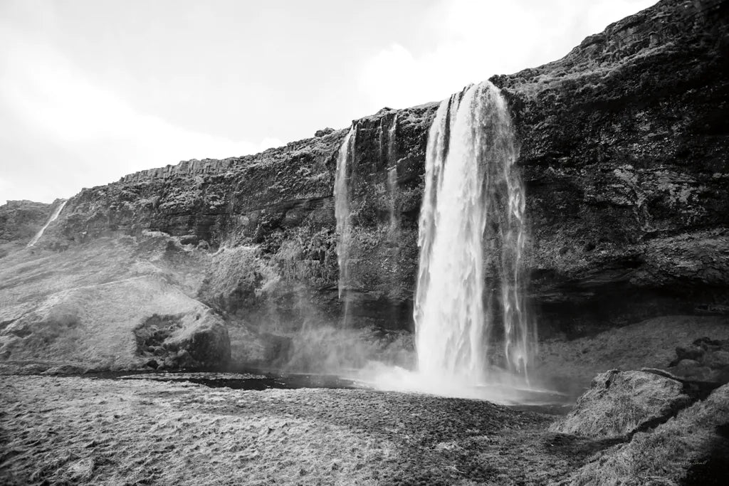 Seljalandsfoss by Laura Marshall. SKU 64395i. Archival Giclee Fine art print for wall decor.