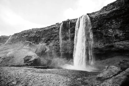 Seljalandsfoss by Laura Marshall. SKU 64395i. Archival Giclee Fine art print for wall decor.