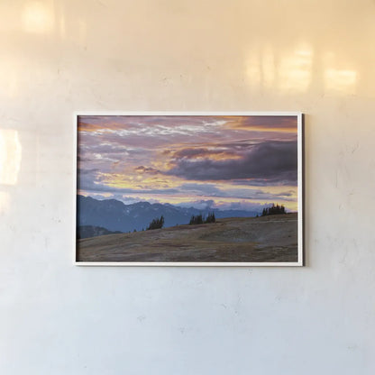 September Skies I by Laura Marshall. shown as a paper print in a white frame. Available as a archival giclee rolled canvas, fine art paper, or poster print. SKU 42979i.