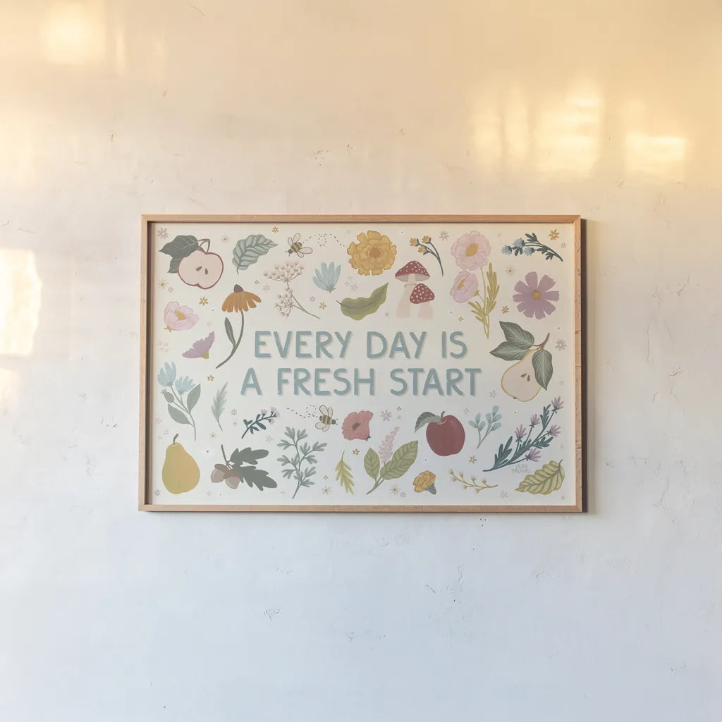 September Sweetness I by Laura Marshall. shown as a paper print in a natural frame. Available as a archival giclee rolled canvas, fine art paper, or poster print. SKU 69609i.