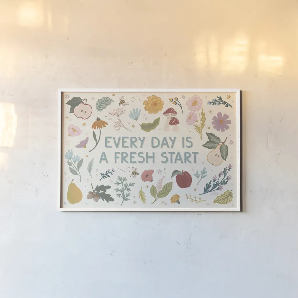 September Sweetness I by Laura Marshall. shown as a paper print in a white frame. Available as a archival giclee rolled canvas, fine art paper, or poster print. SKU 69609i.