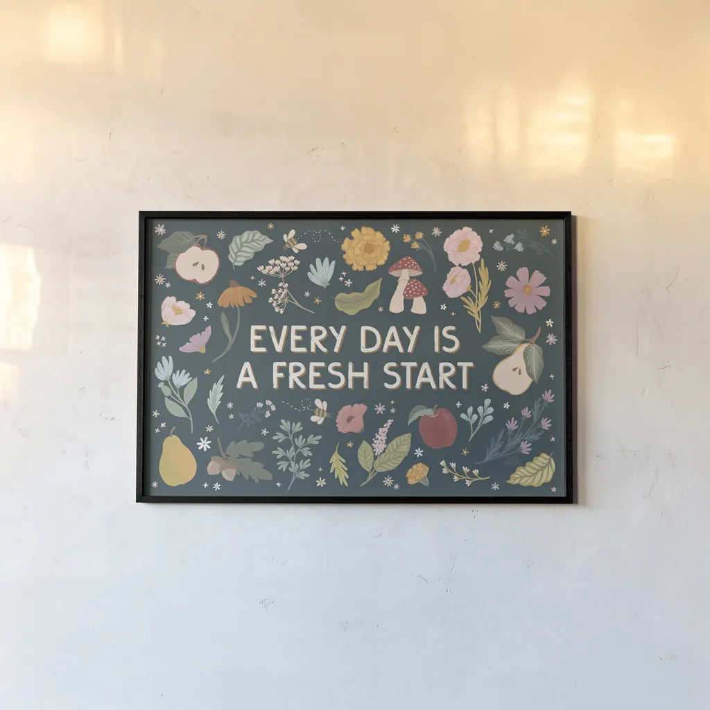 September Sweetness I Dark by Laura Marshall. shown as a paper print in a black flame. Available as a archival giclee rolled canvas, fine art paper, or poster print. SKU 69618i.