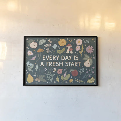 September Sweetness I Dark by Laura Marshall. shown as a paper print in a black flame. Available as a archival giclee rolled canvas, fine art paper, or poster print. SKU 69618i.