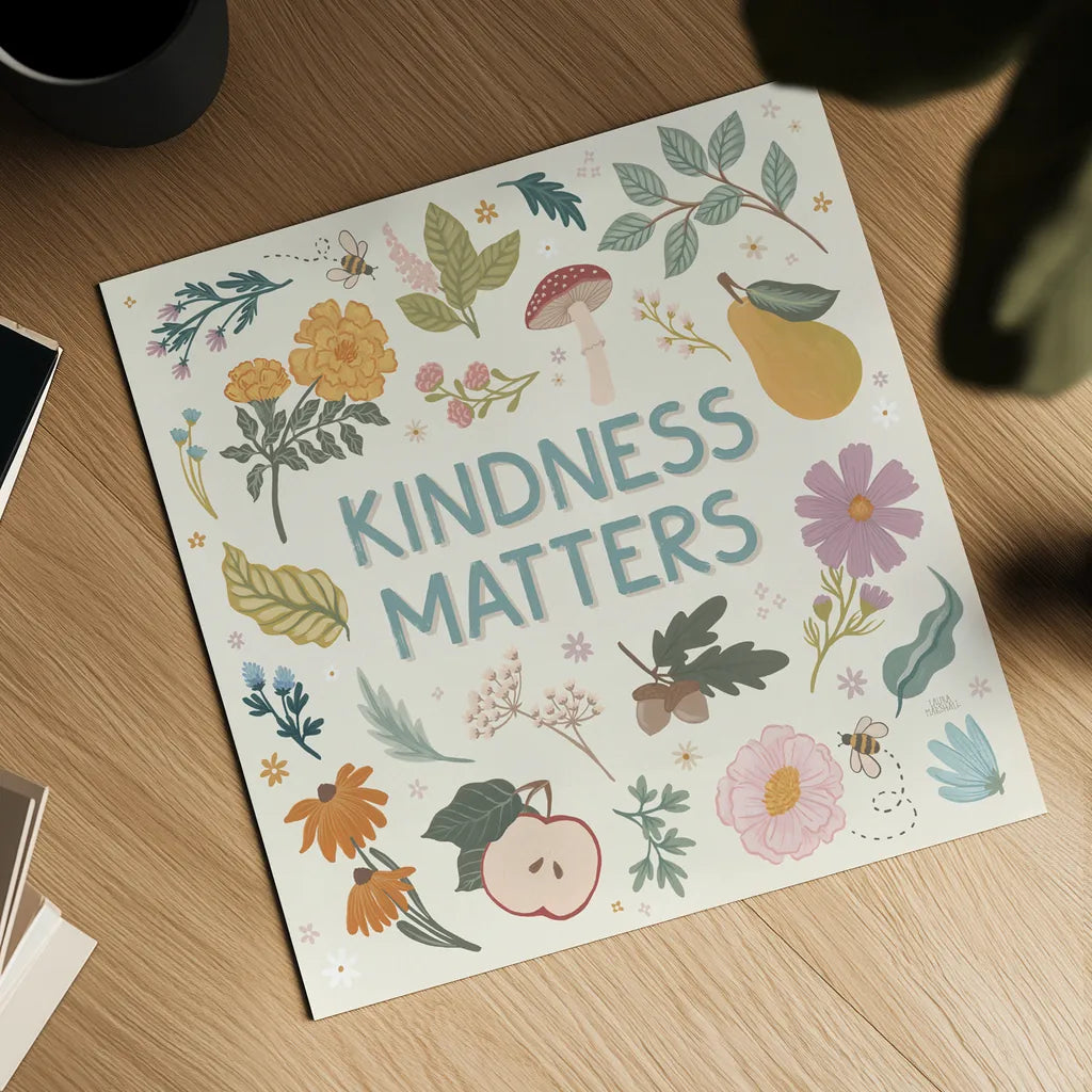 September Sweetness III by Laura Marshall. Shown as a detailed flat fine art print, highlighting archival giclee quality. Available as an archival giclee rolled canvas, fine art paper, or poster print. SKU 69611a.