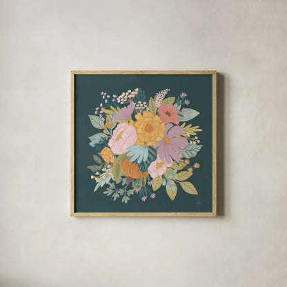 September Sweetness VI by Laura Marshall. Shown in a natural wood glass frame for a timeless modern aesthetic. Available as an archival giclee rolled canvas, fine art paper, or poster print. SKU 69614a.
