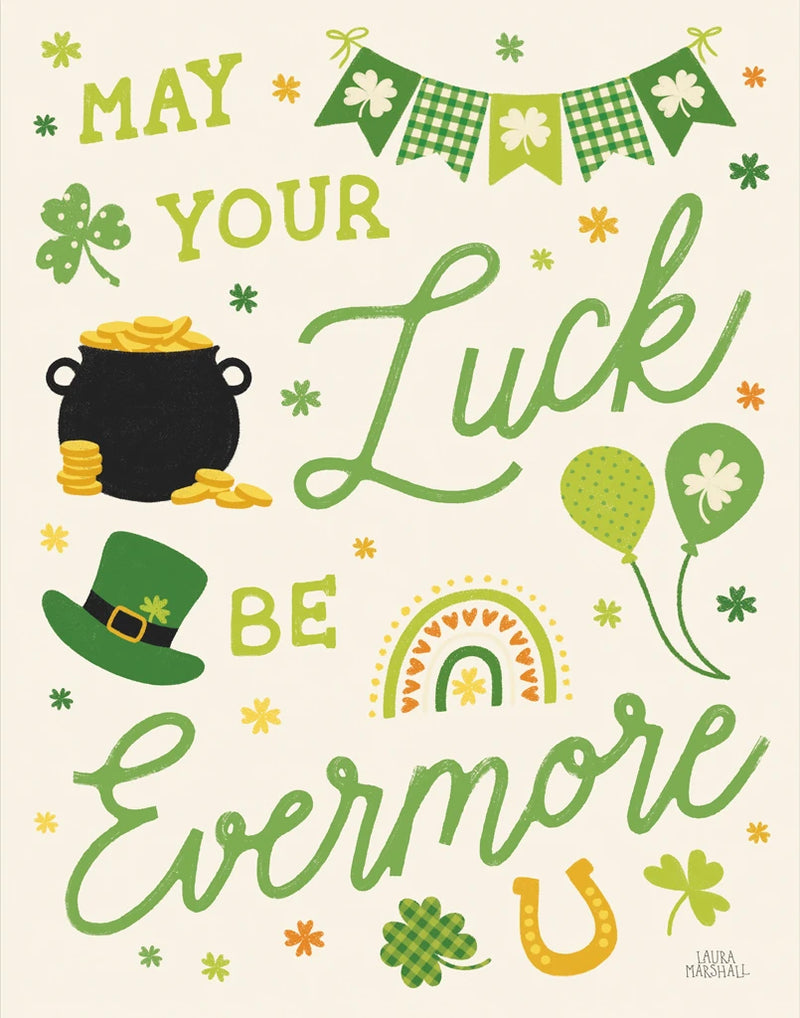 Shamrock Wishes III Light by Laura Marshall