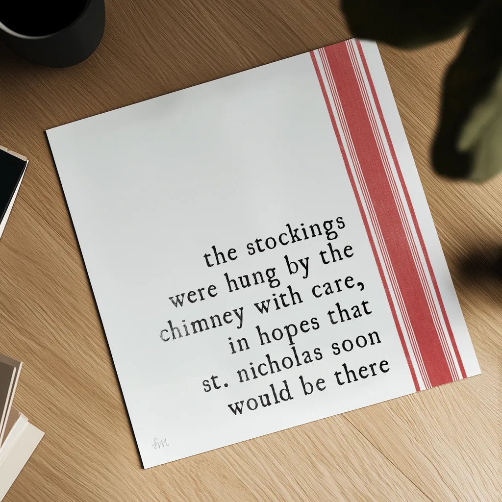 Simple Christmas II by Laura Marshall. Shown as a detailed flat fine art print, highlighting archival giclee quality. Available as an archival giclee rolled canvas, fine art paper, or poster print. SKU 59894a.