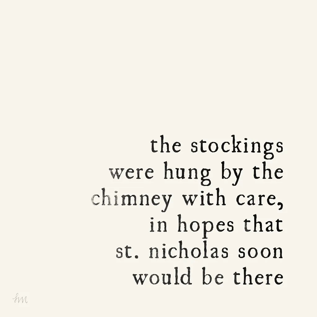 Simple Christmas II Cream by Laura Marshall. SKU 60042a. Archival Giclee Fine art print for wall decor.