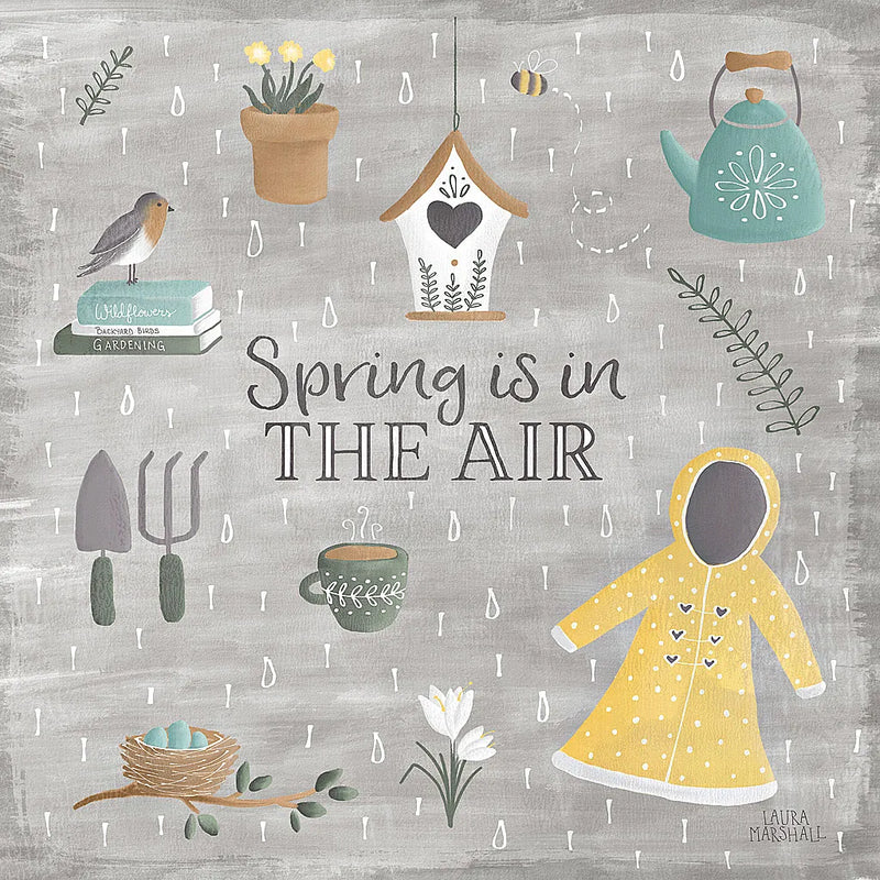Smitten With Spring I by Laura Marshall. SKU 30825a. Archival Giclee Fine art print for wall decor.