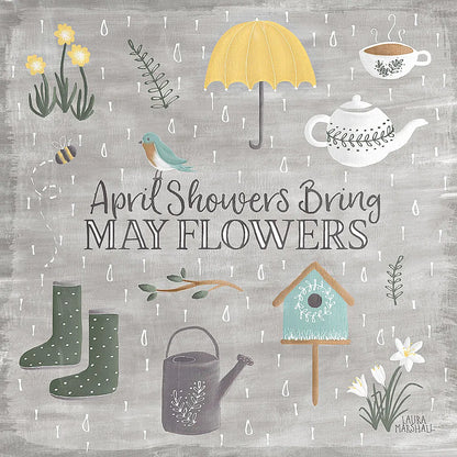 Smitten With Spring II by Laura Marshall. SKU 30826a. Archival Giclee Fine art print for wall decor.