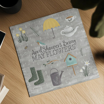 Smitten With Spring II by Laura Marshall. Shown as a detailed flat fine art print, highlighting archival giclee quality. Available as an archival giclee rolled canvas, fine art paper, or poster print. SKU 30826a.