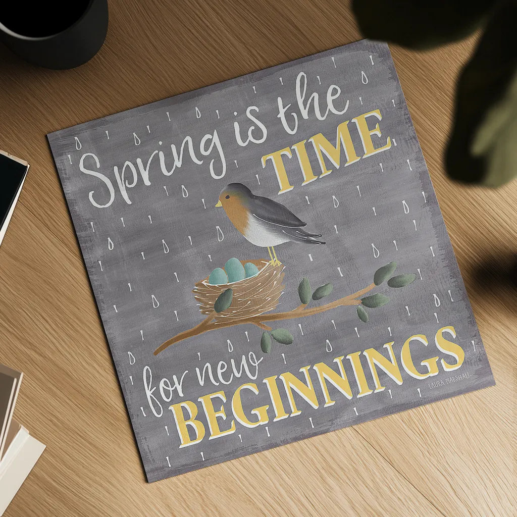 Smitten With Spring V by Laura Marshall. Shown as a detailed flat fine art print, highlighting archival giclee quality. Available as an archival giclee rolled canvas, fine art paper, or poster print. SKU 30829a.