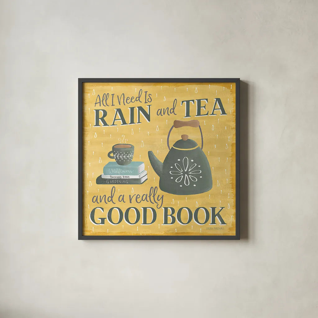 Smitten With Spring VII by Laura Marshall. Shown in a sleek black glass frame for a contemporary gallery look. Available as an archival giclee rolled canvas, fine art paper, or poster print. SKU 30831a.