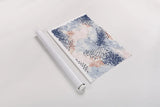 Spring Blooms I Blue by Laura Marshall. shown as a rolled paper print. Available as archival giclee rolled canvas, fine art paper, or poster print. SKU 54047h.