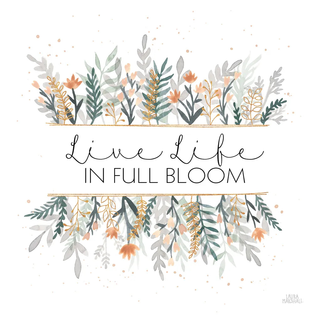 Spring Blooms IV by Laura Marshall. SKU 51634a. Archival Giclee Fine art print for wall decor.