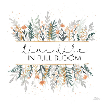 Spring Blooms IV by Laura Marshall. SKU 51634a. Archival Giclee Fine art print for wall decor.