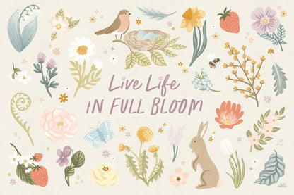 Spring Garden I by Laura Marshall. SKU 73740i. Archival Giclee Fine art print for wall decor.