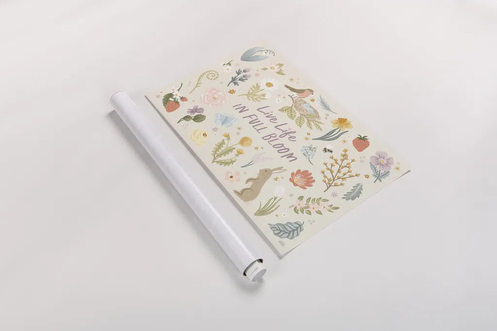 Spring Garden I by Laura Marshall. shown as a rolled paper print. Available as archival giclee rolled canvas, fine art paper, or poster print. SKU 73740i.