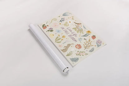 Spring Garden I by Laura Marshall. shown as a rolled paper print. Available as archival giclee rolled canvas, fine art paper, or poster print. SKU 73740i.