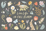 Spring Garden I Dark by Laura Marshall. SKU 73749i. Archival Giclee Fine art print for wall decor.