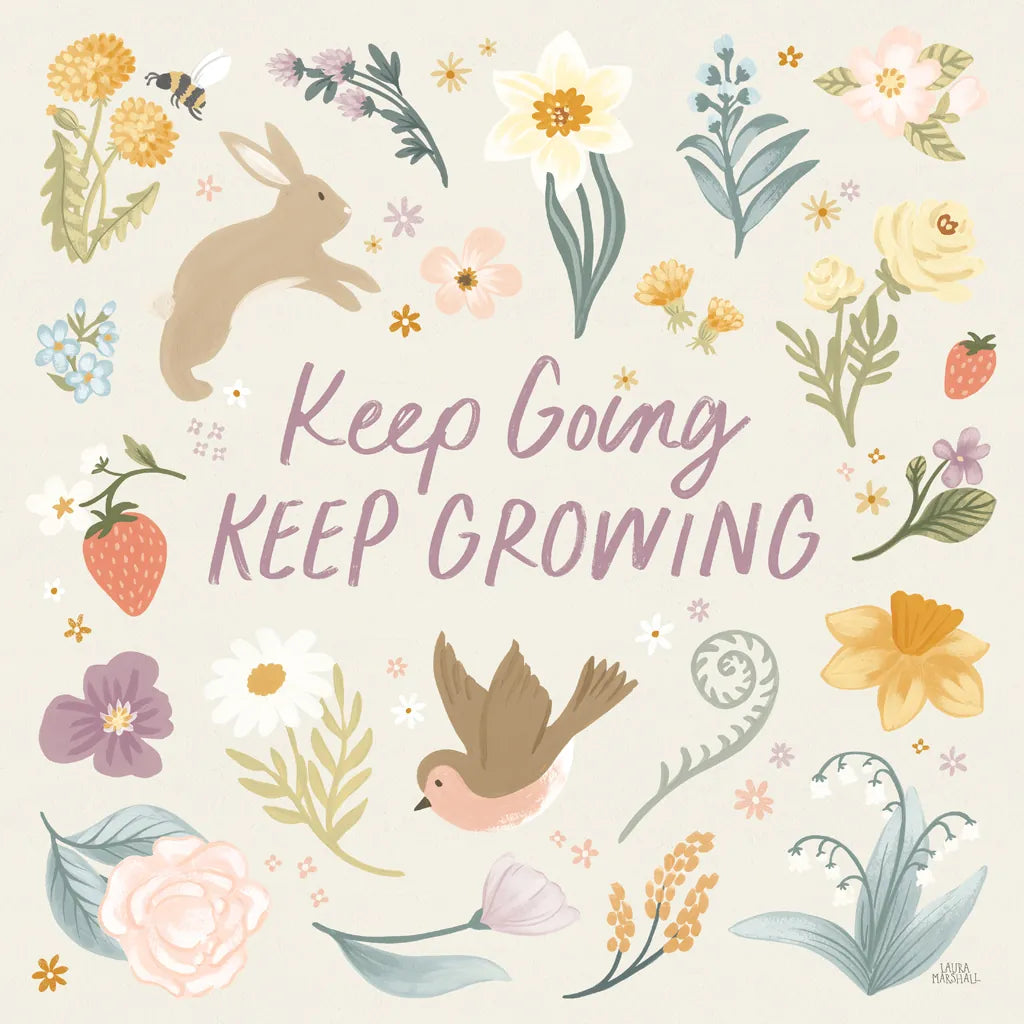 Spring Garden II by Laura Marshall. SKU 73741a. Archival Giclee Fine art print for wall decor.