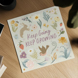 Spring Garden II by Laura Marshall. Shown as a detailed flat fine art print, highlighting archival giclee quality. Available as an archival giclee rolled canvas, fine art paper, or poster print. SKU 73741a.
