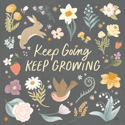 Spring Garden II Dark by Laura Marshall. SKU 73750a. Archival Giclee Fine art print for wall decor.