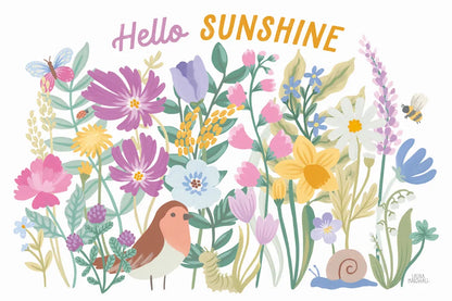 Spring Meadow I by Laura Marshall. SKU 86151i. Archival Giclee Fine art print for wall decor.