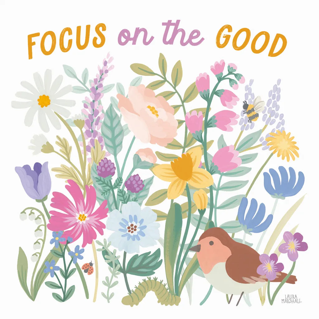 Spring Meadow II by Laura Marshall. SKU 86152a. Archival Giclee Fine art print for wall decor.