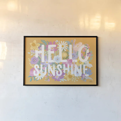 Spring Meadow IV by Laura Marshall. shown as a paper print in a black flame. Available as a archival giclee rolled canvas, fine art paper, or poster print. SKU 86154i.