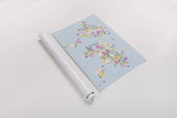Spring Meadow World by Laura Marshall. shown as a rolled paper print. Available as archival giclee rolled canvas, fine art paper, or poster print. SKU 86162i.
