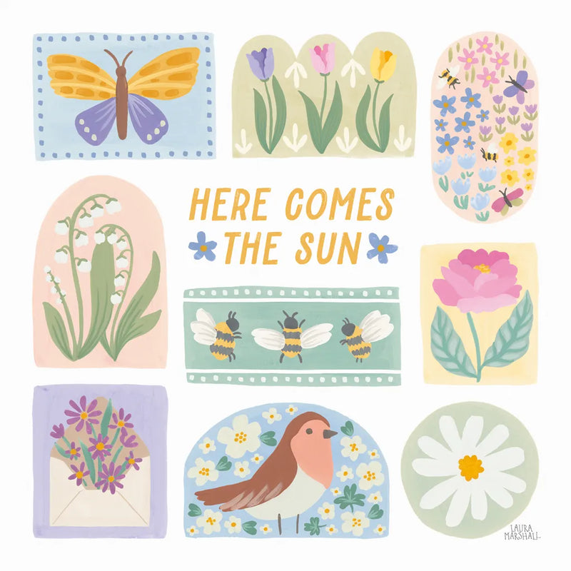 Spring Meadow XI by Laura Marshall. SKU 86161a. Archival Giclee Fine art print for wall decor.