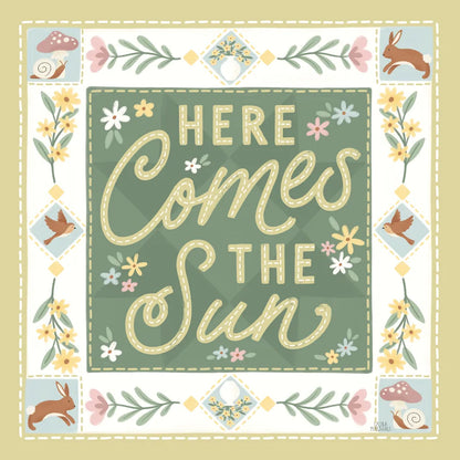 Spring Whimsy Bright III by Laura Marshall. SKU 98071a. Archival Giclee Fine art print for wall decor.