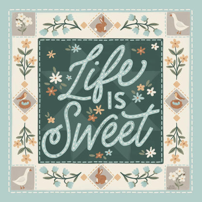 Spring Whimsy II by Laura Marshall. SKU 97894a. Archival Giclee Fine art print for wall decor.