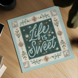 Spring Whimsy II by Laura Marshall. Shown as a detailed flat fine art print, highlighting archival giclee quality. Available as an archival giclee rolled canvas, fine art paper, or poster print. SKU 97894a.