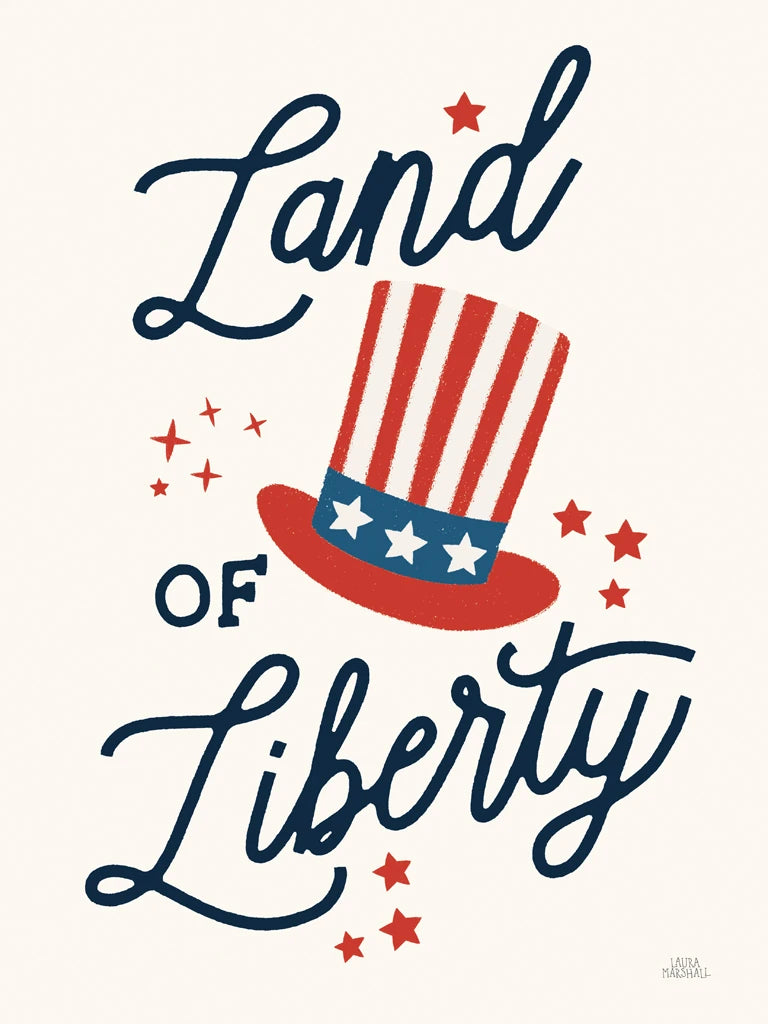 Stars and Stripes III Liberty by Laura Marshall