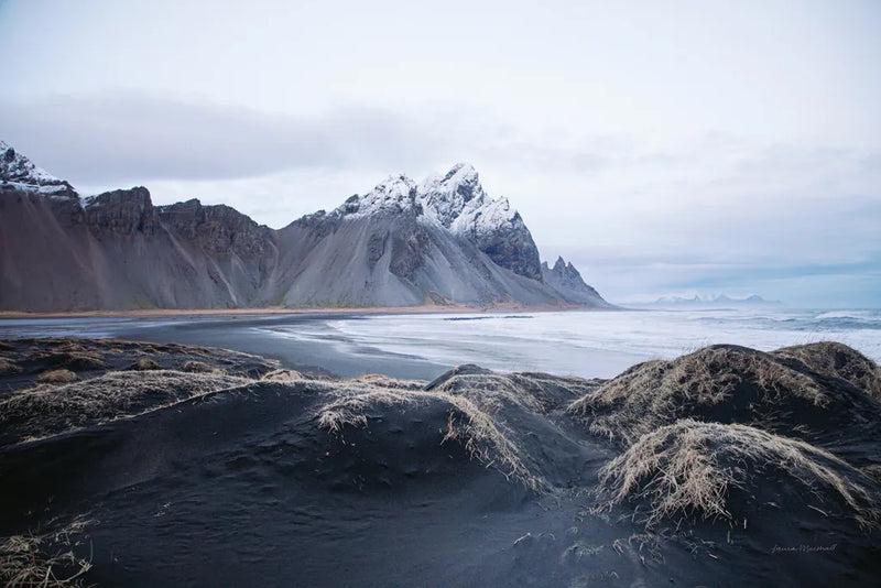 Stokksnes by Laura Marshall. SKU 53677i. Archival Giclee Fine art print for wall decor.