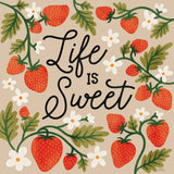 Strawberry Fields II Neutral by Laura Marshall. SKU 87424a. Archival Giclee Fine art print for wall decor.