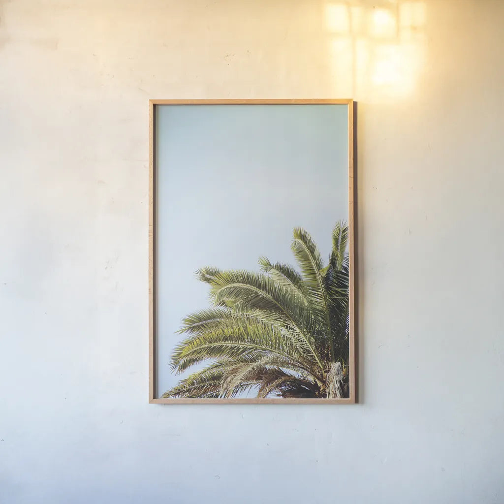 Summer I by Laura Marshall. shown as a paper print in a natural frame. Available as a archival giclee rolled canvas, fine art paper, or poster print. SKU 42854h.