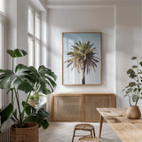 Summer IV by Laura Marshall. shown as a print in a natural wood frame in a dining room. Available as a archival giclee rolled canvas, fine art paper, or poster print. SKU 42857h.