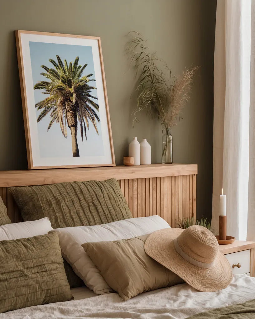 Summer IV by Laura Marshall. shown as a paper print in a natural frame. Available as a archival giclee rolled canvas, fine art paper, or poster print. SKU 42857h.