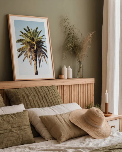 Summer IV by Laura Marshall. shown as a paper print in a natural frame. Available as a archival giclee rolled canvas, fine art paper, or poster print. SKU 42857h.