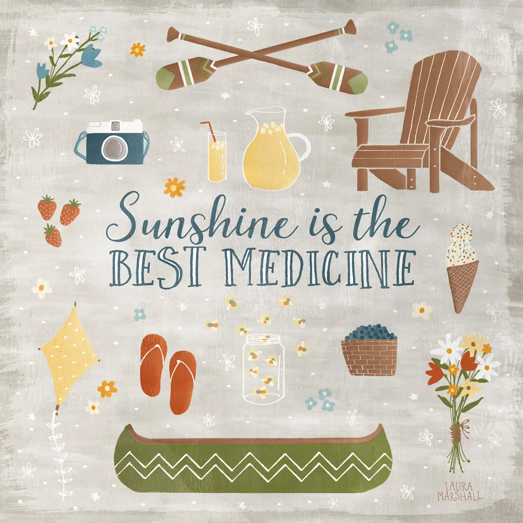 Summer Sunshine II by Laura Marshall. SKU 31213a. Archival Giclee Fine art print for wall decor.