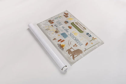 Summer Sunshine III by Laura Marshall. shown as a rolled paper print. Available as archival giclee rolled canvas, fine art paper, or poster print. SKU 31214i.