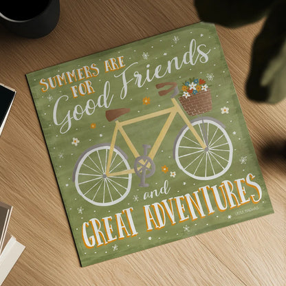 Summer Sunshine IV by Laura Marshall. Shown as a detailed flat fine art print, highlighting archival giclee quality. Available as an archival giclee rolled canvas, fine art paper, or poster print. SKU 31215a.