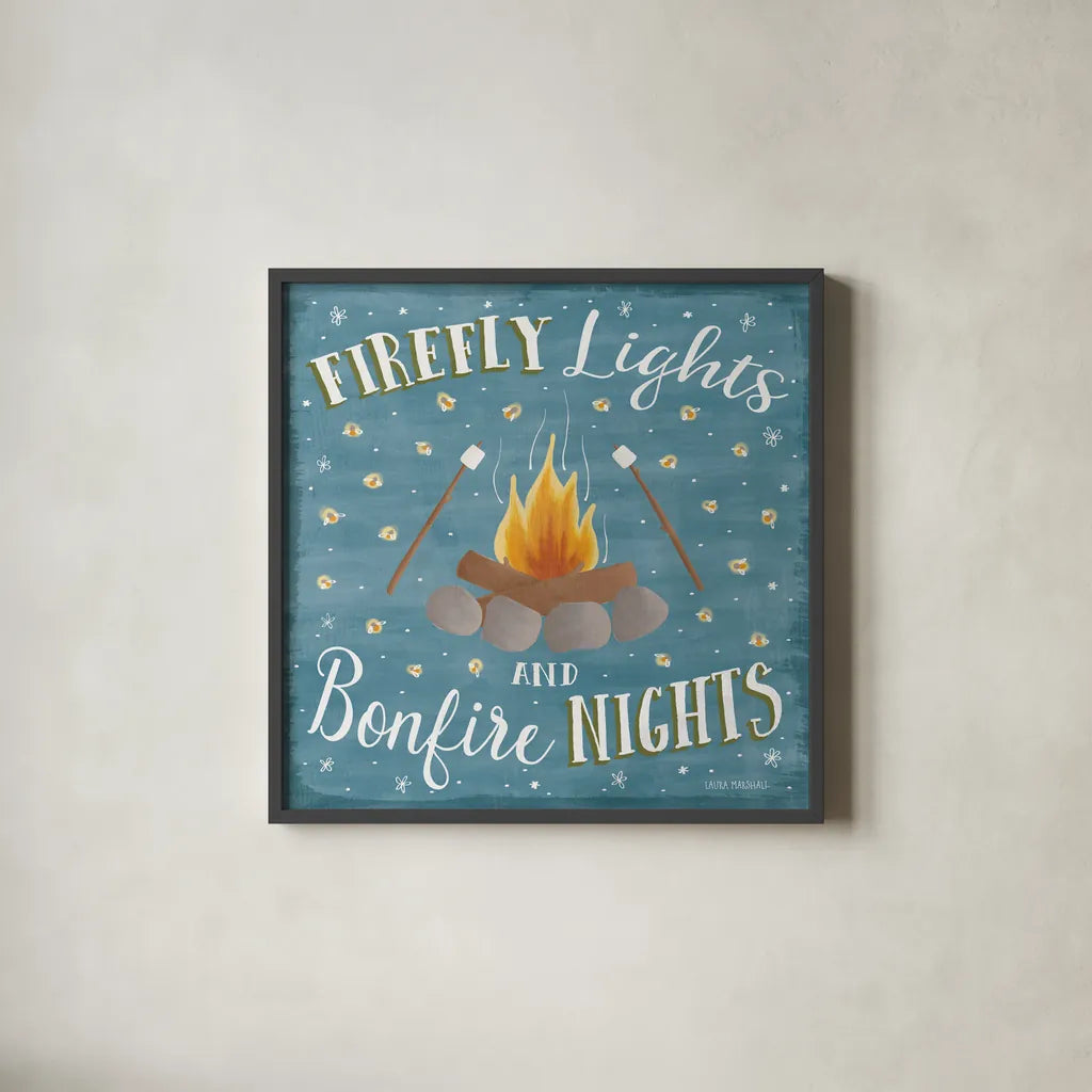 Summer Sunshine V by Laura Marshall. Shown in a sleek black glass frame for a contemporary gallery look. Available as an archival giclee rolled canvas, fine art paper, or poster print. SKU 31216a.