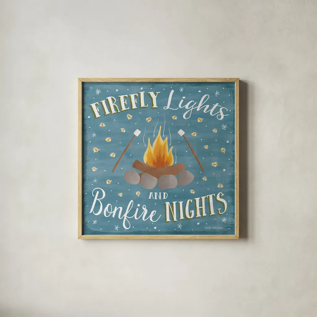 Summer Sunshine V by Laura Marshall. Shown in a natural wood glass frame for a timeless modern aesthetic. Available as an archival giclee rolled canvas, fine art paper, or poster print. SKU 31216a.