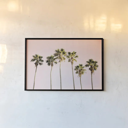 Summer V Pink by Laura Marshall. shown as a paper print in a black flame. Available as a archival giclee rolled canvas, fine art paper, or poster print. SKU 82317i.